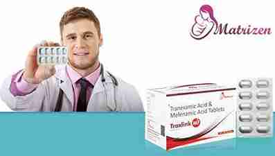 Traxlink MF Tablet at the best price in the Hemostatic Medicine Franchise for Pain Relief and Bleeding Control.